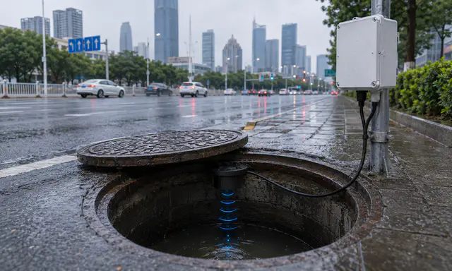 Proactive Manhole Flood Monitoring: Early Warning for Urban Drainage in China