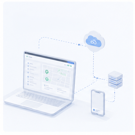 Connected parking workflows
